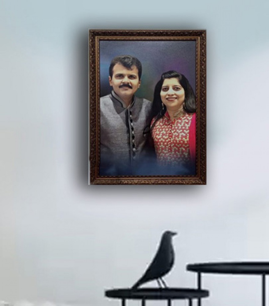 Couple Painting Photo Frame