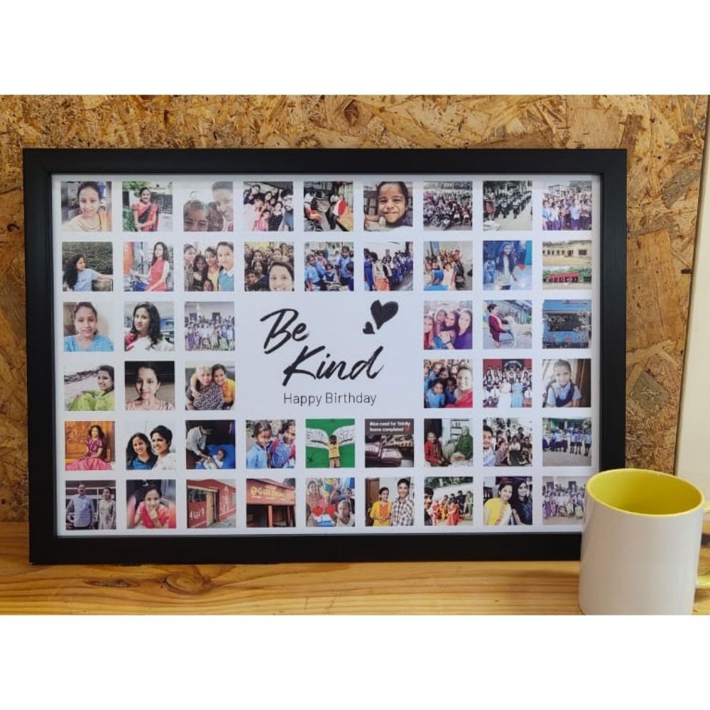 Birthday gift collage photo frame