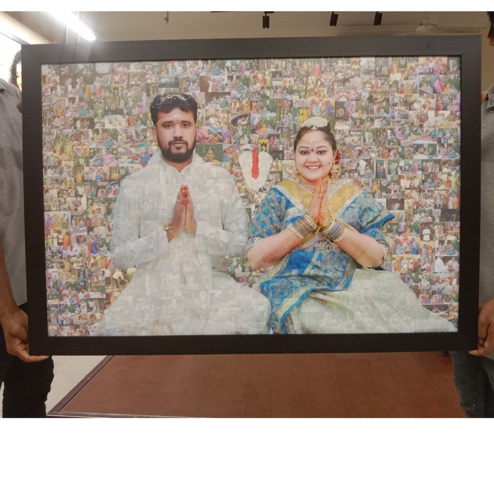 Wedding Mosaic photo frame