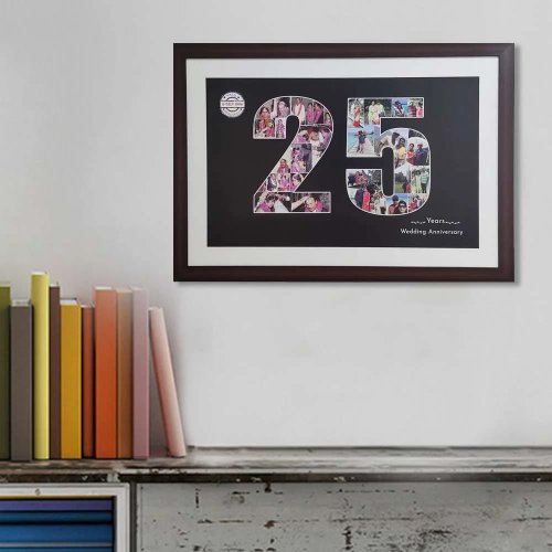 Numbered Photo Collage Frame - Black 18x26