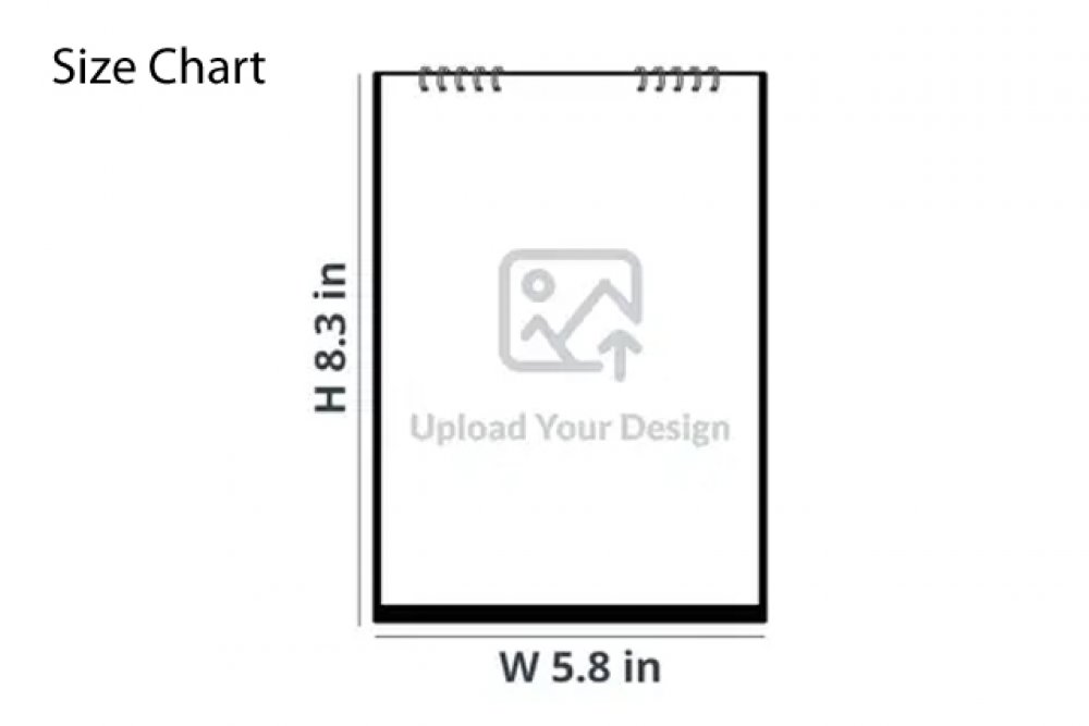 Flip Desk Calendar 6x9 Portrait