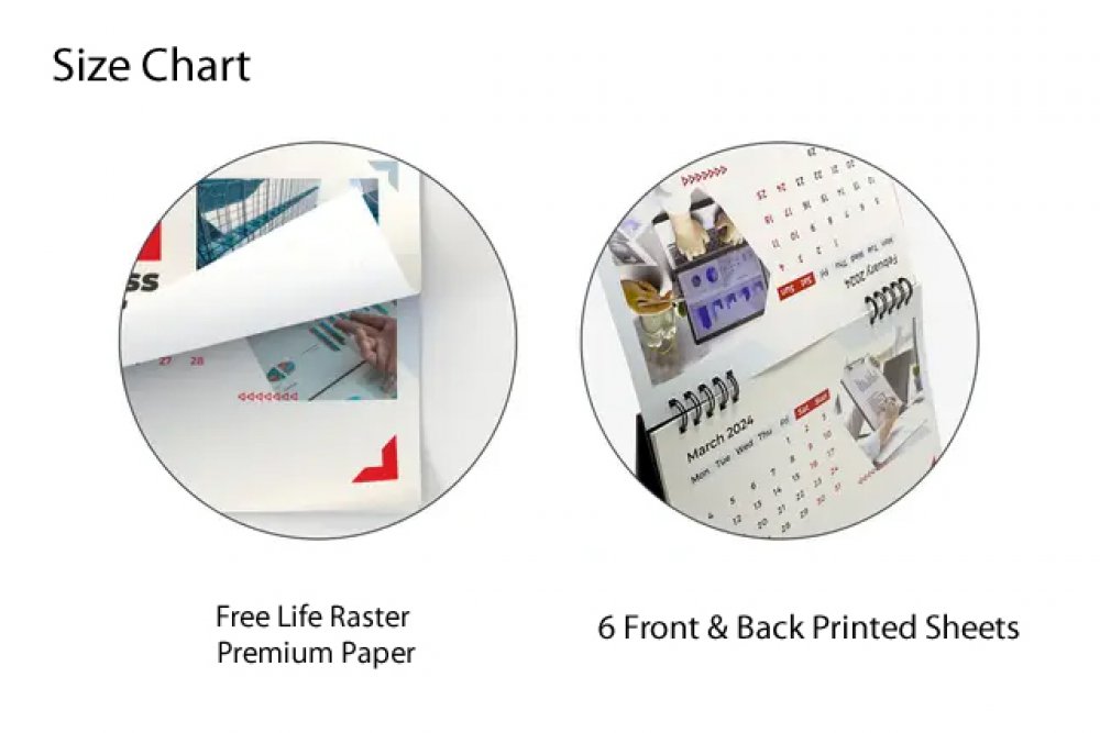 Flip Desk Calendar 6x9 Portrait