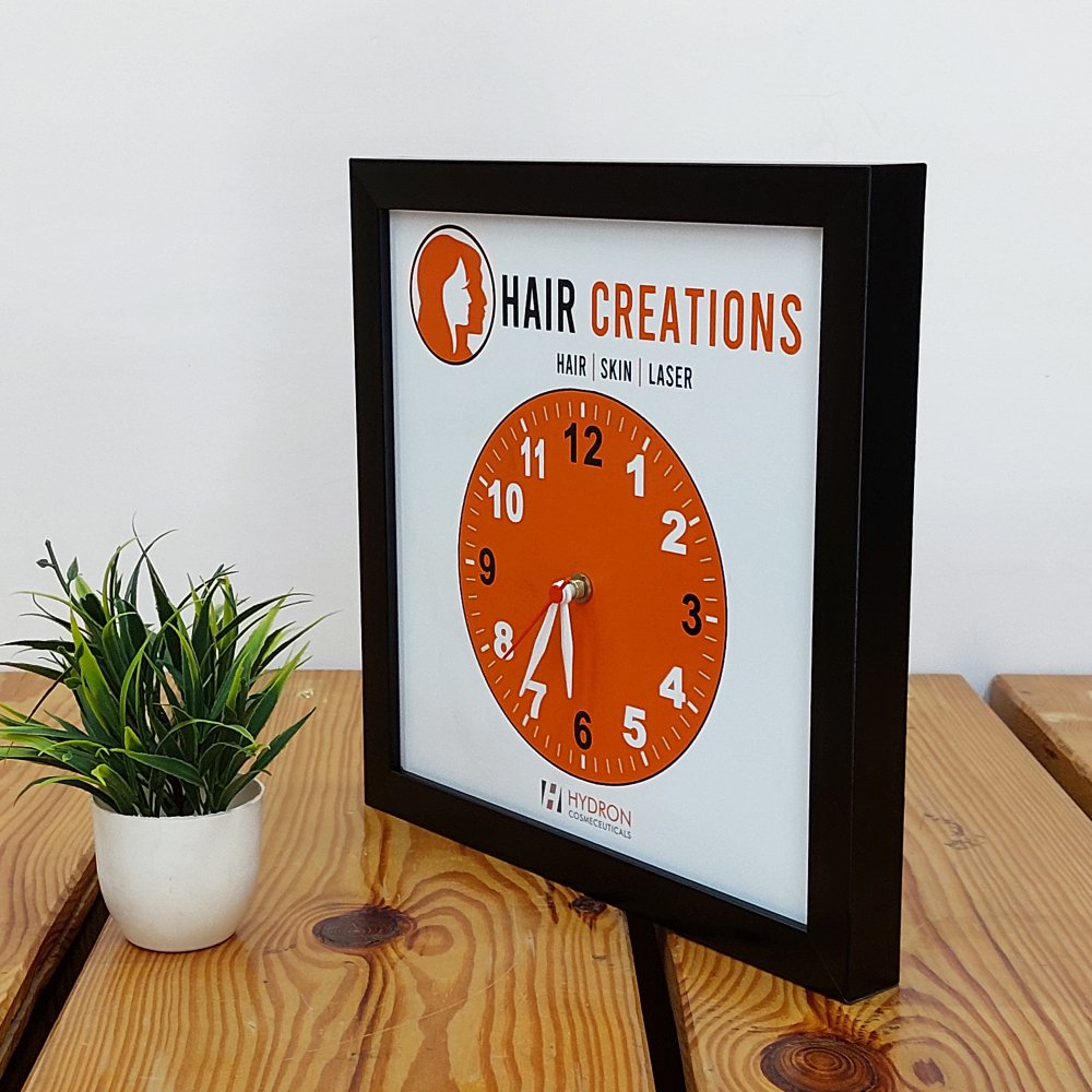 Custom Wall Clock - Black