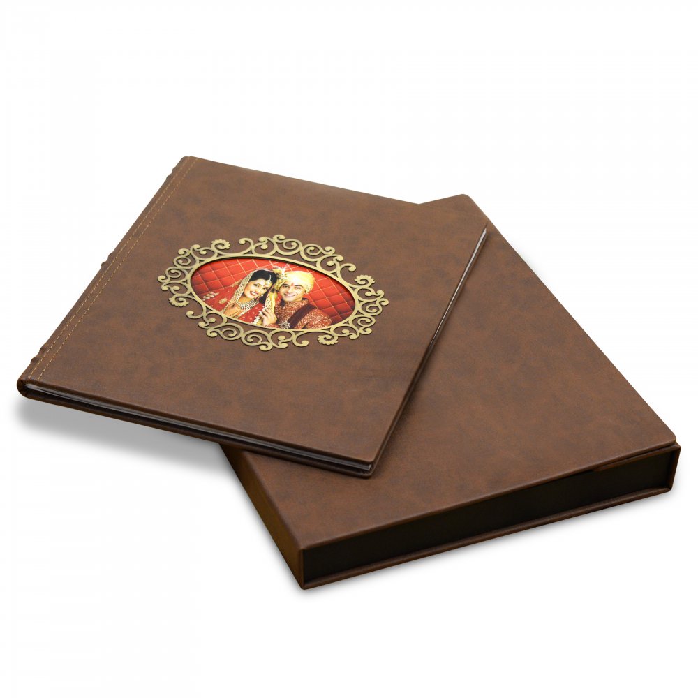 Premium Brown Leather PhotoBook