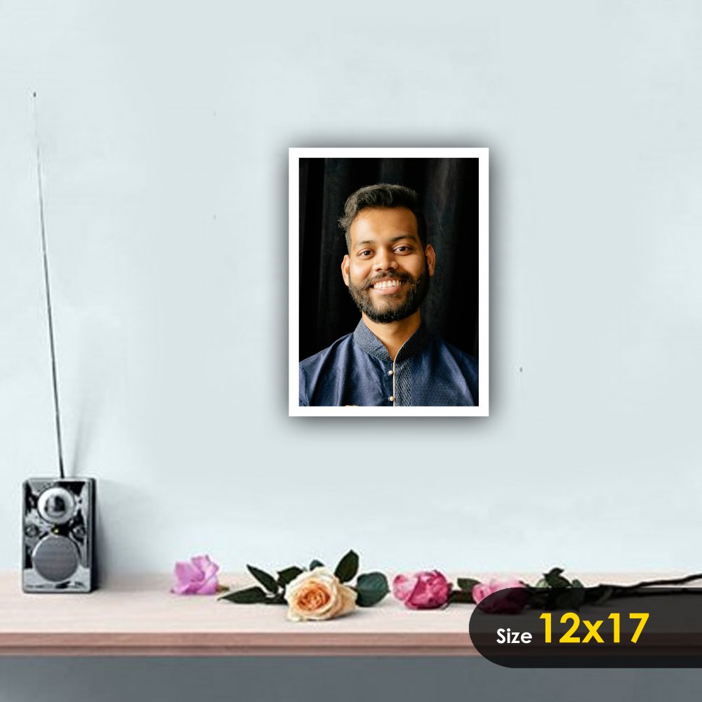 Portrait Wall Photo Frame - White